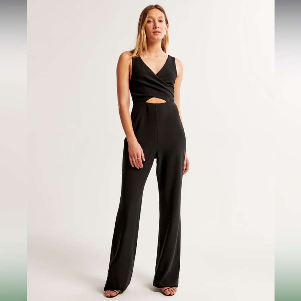 Abercrombie Plunge Cutout Jumpsuit